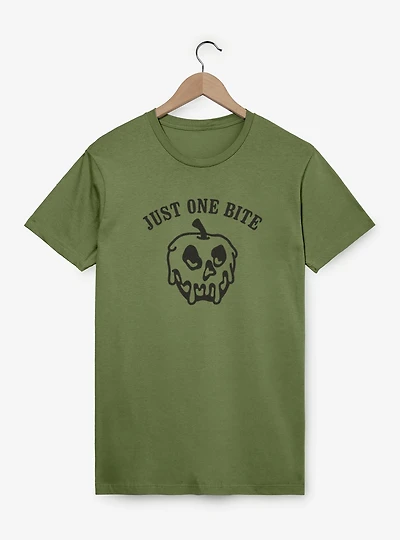Disney Snow White and the Seven Dwarfs Just One Bite Apple Outline Garment Dye T-Shirt
