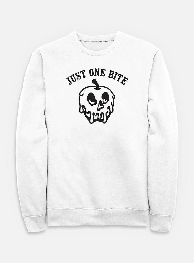 Disney Snow White and the Seven Dwarfs Just One Bite Apple Outline Sweatshirt