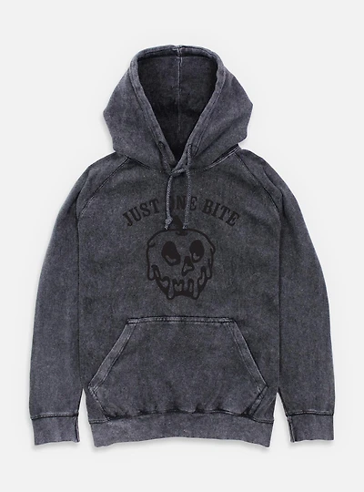 Disney Snow White and the Seven Dwarfs Just One Bite Apple Outline Mineral Wash Hoodie