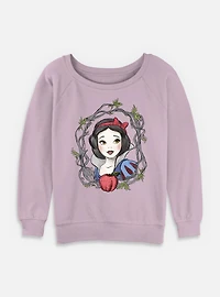 Disney Snow White and the Seven Dwarfs Apple Branch Womens Slouchy Sweatshirt