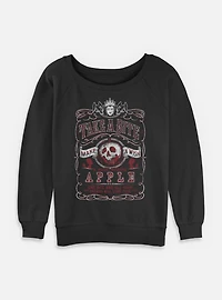 Disney Snow White and the Seven Dwarfs Take A Bite Make Wish Womens Slouchy Sweatshirt