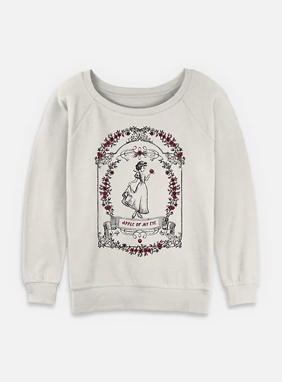 Disney Snow White and the Seven Dwarfs Apple Of My Eye Womens Slouchy Sweatshirt
