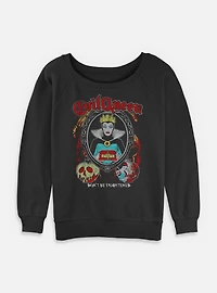 Disney Snow White and the Seven Dwarfs Evil Queen Don't Be Frightened Womens Slouchy Sweatshirt