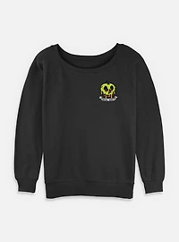 Disney Snow White and the Seven Dwarfs Poisoned Apple Crest Womens Slouchy Sweatshirt