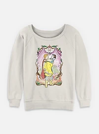 Disney Snow White and the Seven Dwarfs Love Poster Womens Slouchy Sweatshirt