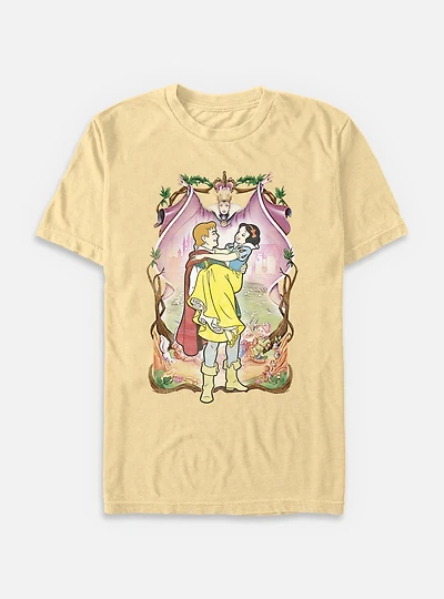 Disney Snow White and the Seven Dwarfs Love Poster Garment Dye T-Shirt