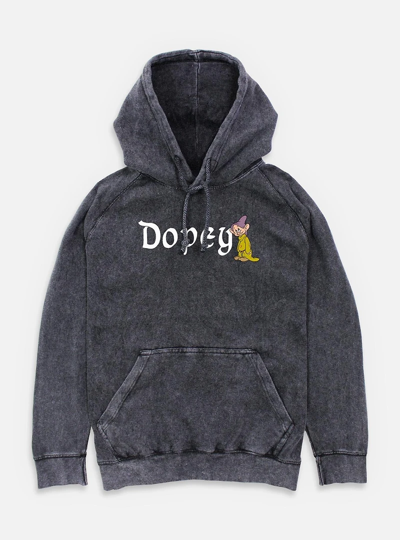 Disney Snow White and the Seven Dwarfs Dopey Character Mineral Wash Hoodie