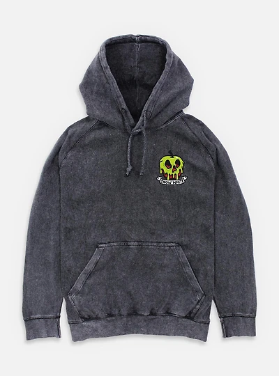 Disney Snow White and the Seven Dwarfs Poisoned Apple Crest Mineral Wash Hoodie