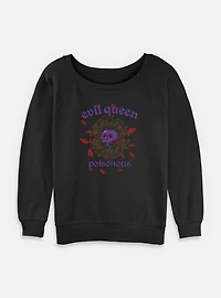 Disney Snow White and the Seven Dwarfs Evil Queen Poisonous Womens Slouchy Sweatshirt