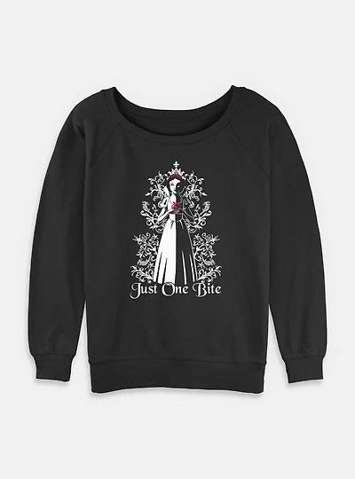 Disney Snow White and the Seven Dwarfs Gothic Bite Womens Slouchy Sweatshirt