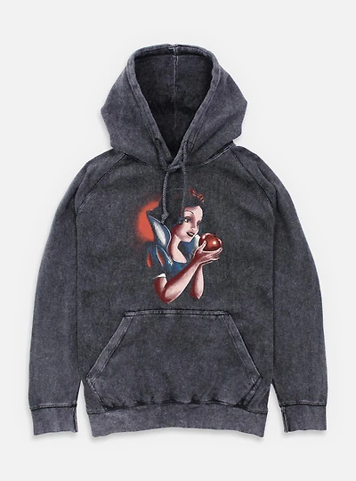 Disney Snow White and the Seven Dwarfs Holding Apple Portrait Mineral Wash Hoodie