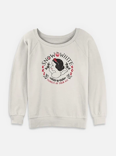 Disney Snow White and the Seven Dwarfs Fairest Of Them All Womens Slouchy Sweatshirt