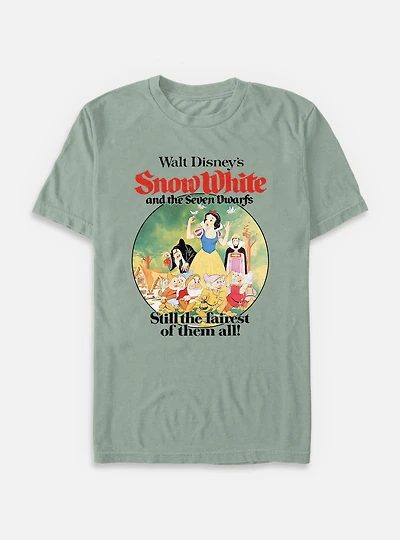 Disney Snow White and The Seven Dwarfs Still Fairest Of Them All Garment Dye T-Shirt