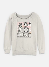 Disney Snow White and the Seven Dwarfs Heart Of Gold Illustration Womens Slouchy Sweatshirt