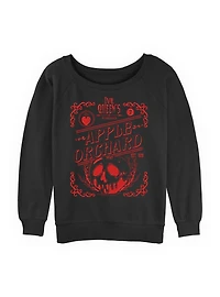 Disney Snow White and the Seven Dwarfs Evil Queen Apple Orchard Womens Slouchy Sweatshirt