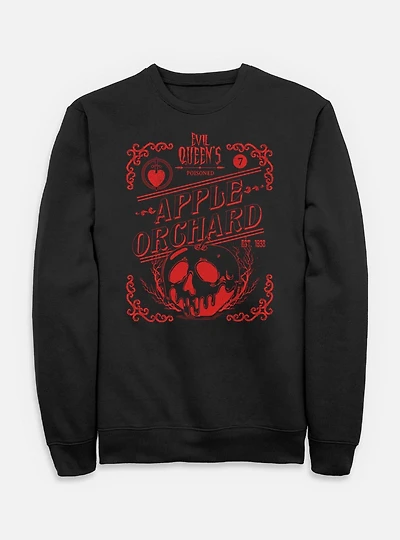 Disney Snow White and the Seven Dwarfs Evil Queen Apple Orchard Sweatshirt