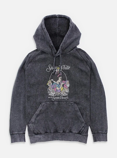 Disney Snow White and the Seven Dwarfs Retro Classic Mineral Wash Hoodie