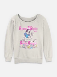Disney Snow White and the Seven Dwarfs Story Time Illustration Womens Slouchy Sweatshirt