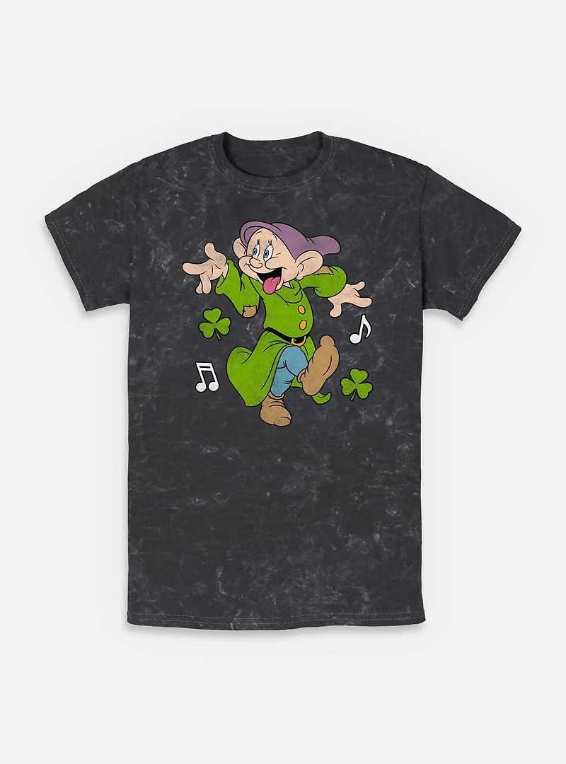 Disney Snow White and the Seven Dwarfs Dopey Dancing Mineral Wash T-Shirt