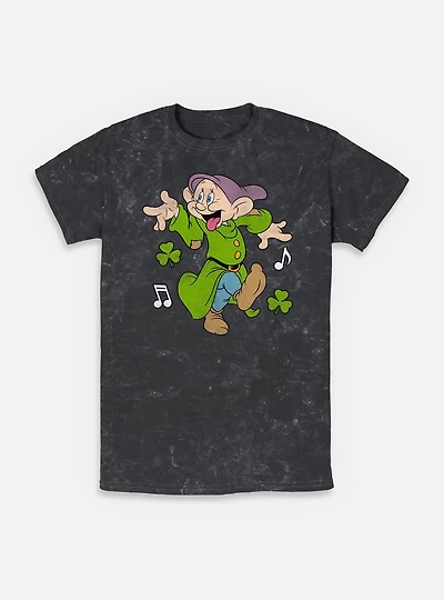 Disney Snow White and the Seven Dwarfs Dopey Dancing Mineral Wash T-Shirt