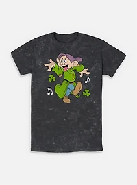 Disney Snow White and the Seven Dwarfs Dopey Dancing Mineral Wash T-Shirt