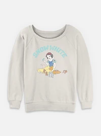 Disney Snow White and the Seven Dwarfs Woodland Animals Womens Slouchy Sweatshirt