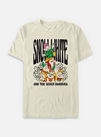 Disney Snow White and the Seven Dwarfs Floral Dwarf Time Garment Dye T-Shirt