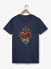 Disney Snow White and the Seven Dwarfs Pick Your Poison Tattoo Style Garment Dye T-Shirt