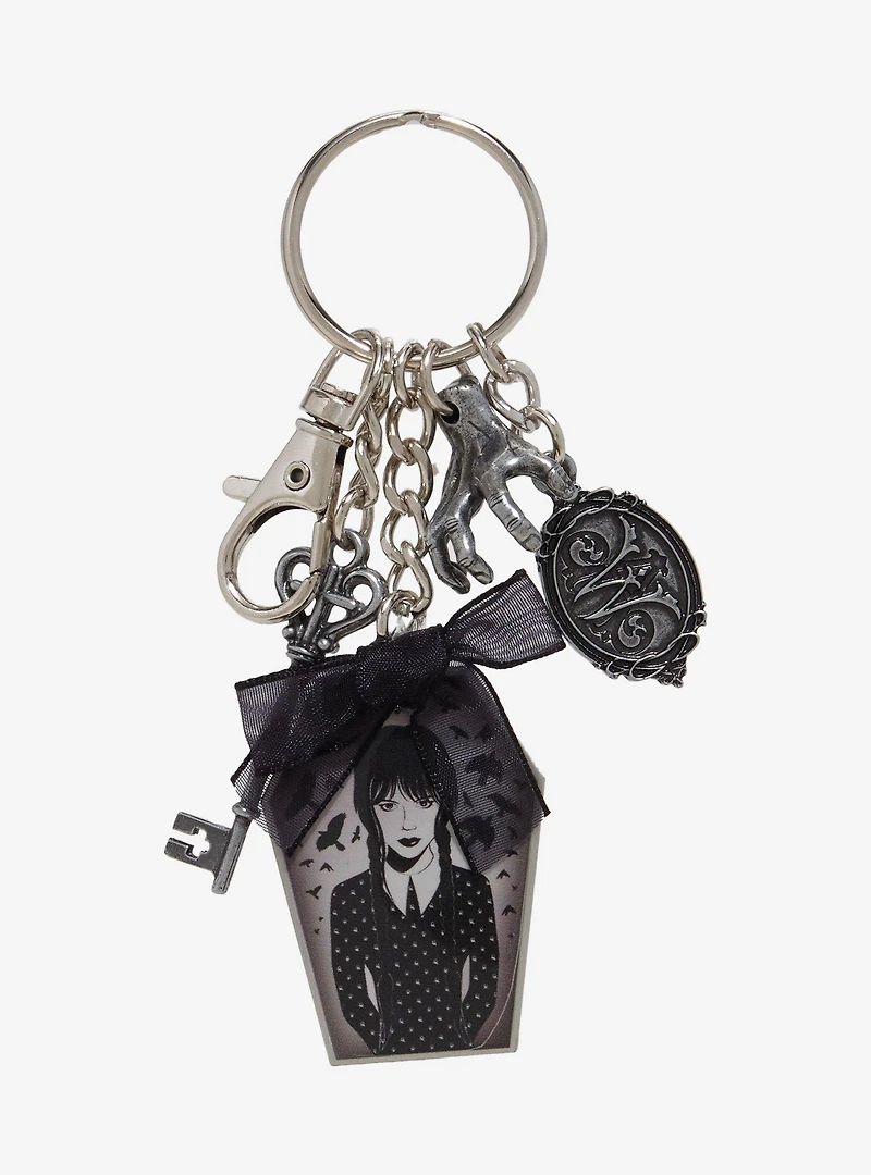 Wednesday Portrait Multi-Charm Keychain - BoxLunch Exclusive