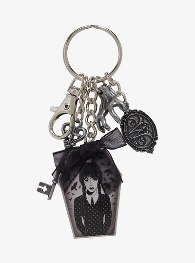 Wednesday Portrait Multi-Charm Keychain - BoxLunch Exclusive