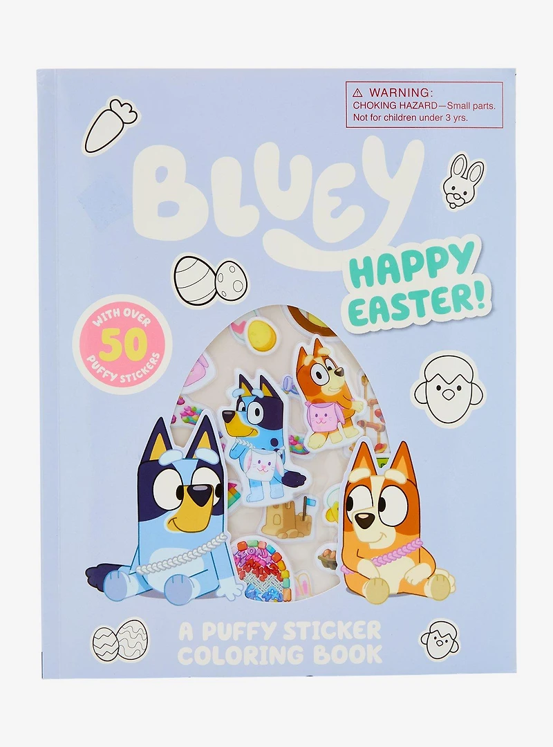 Bluey Easter Puffy Sticker Coloring Book