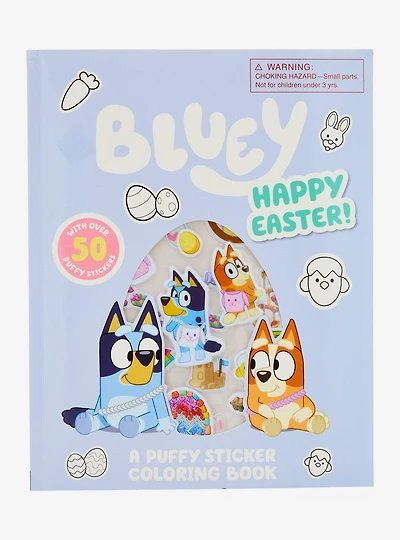 Bluey Easter Puffy Sticker Coloring Book