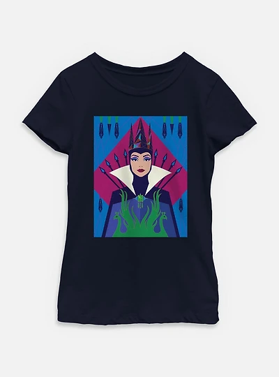 Disney Snow White Live Action Evil Queen Pose Youth Girls T-Shirt