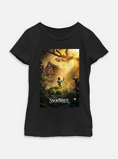 Disney Snow White Live Action Poster Youth Girls T-Shirt