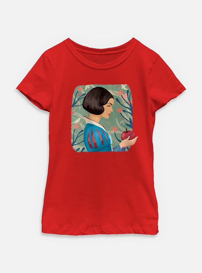 Disney Snow White Live Action And Apple Youth Girls T-Shirt