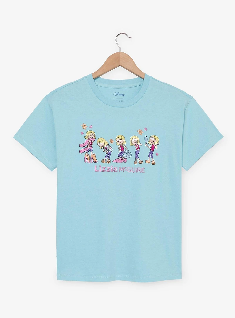 Disney Lizzie McGuire Embroidered Cartoon Women's T-Shirt - BoxLunch Exclusive