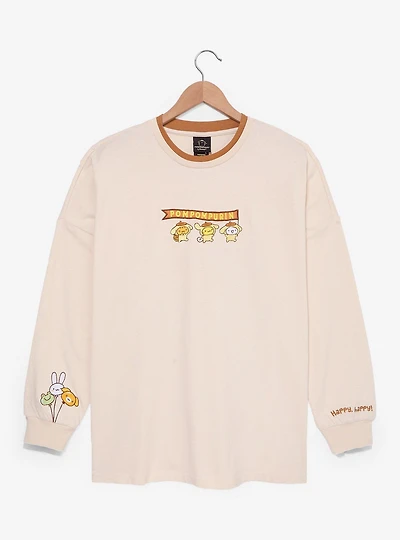 Sanrio Pompompurin Party Long Sleeve T-Shirt — BoxLunch Exclusive
