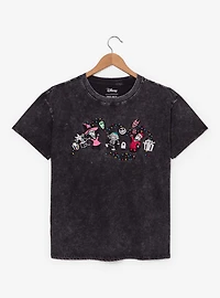 Disney The Nightmare Before Christmas Lock, Shock, & Barrel Glow-in-the-Dark Embroidered Women's T-Shirt - BoxLunch Exclusive