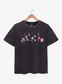 Disney The Nightmare Before Christmas Lock, Shock, & Barrel Glow-in-the-Dark Embroidered Women's Plus T-Shirt - BoxLunch Exclusive