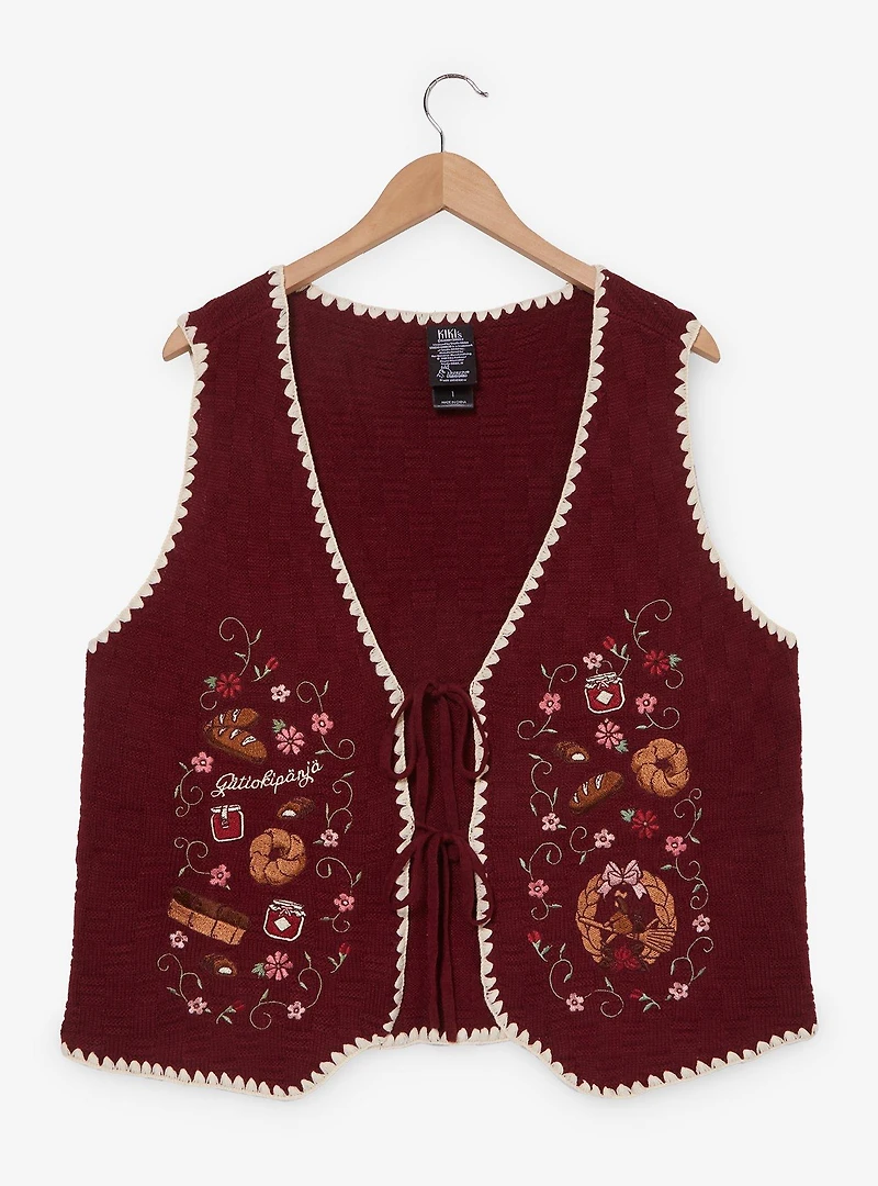 Studio Ghibli® Kiki's Delivery Service Bakery Embroidered Women's Plus Vest — BoxLunch Exclusive