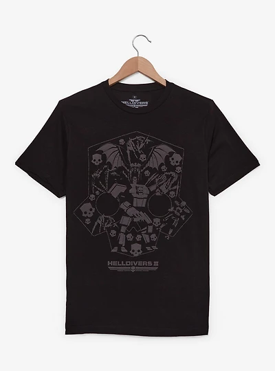 Helldivers Icons Graphic T-Shirt — BoxLunch Exclusive