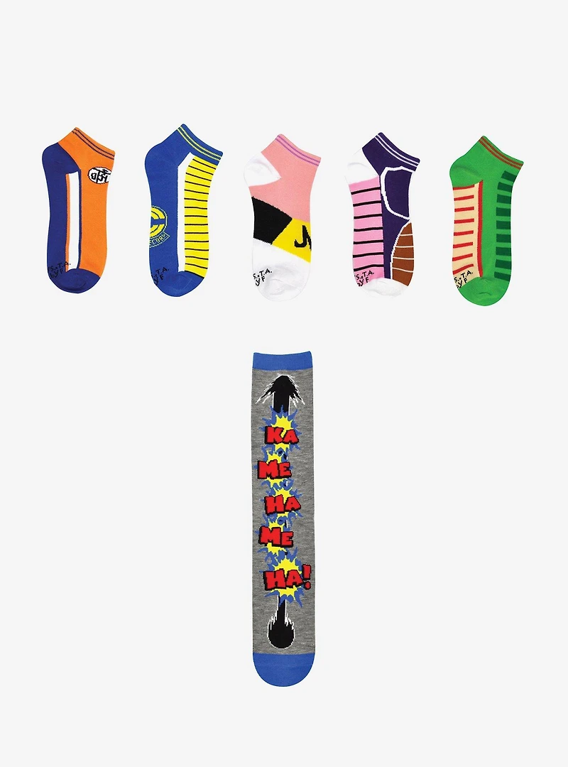 Dragon Ball Super Kamehameha 6-Pair Socks