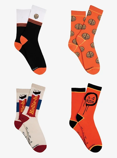 Trick 'r Treat 4-Pair Crew Socks