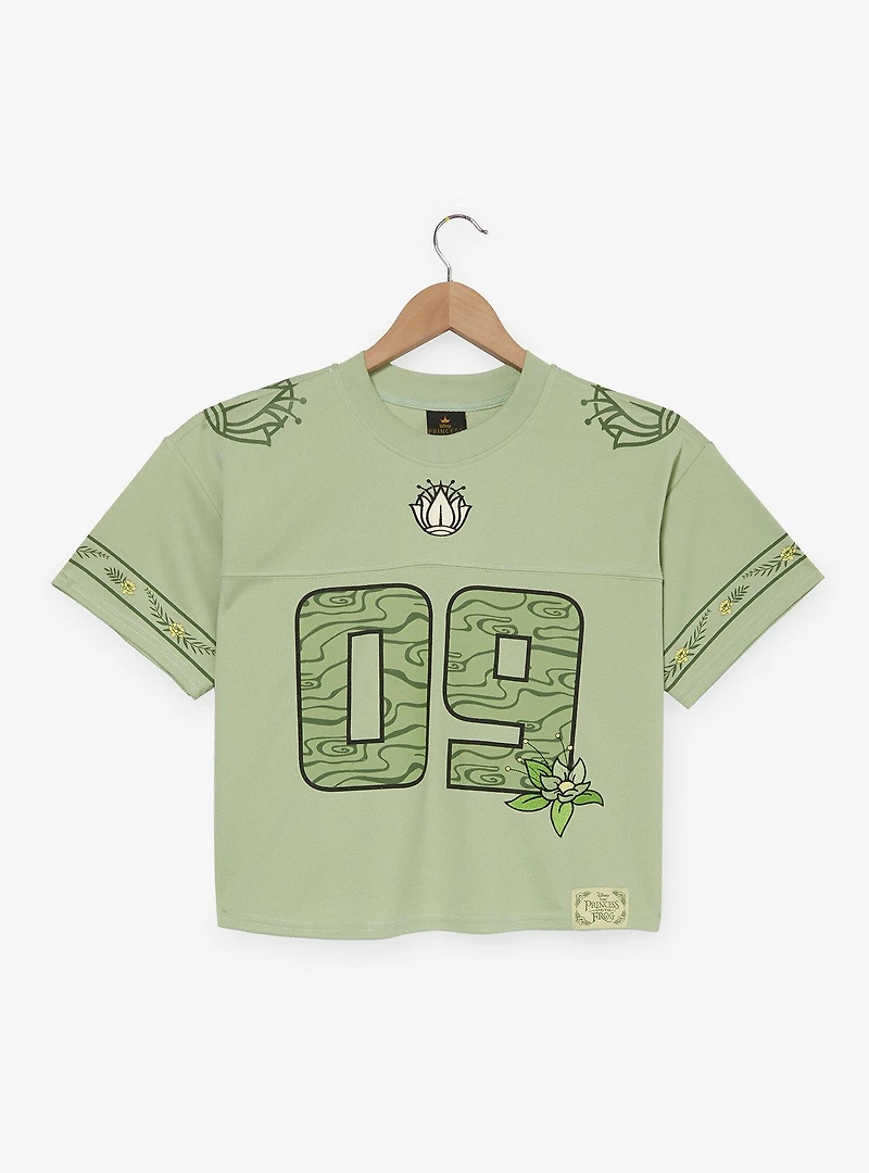 Disney The Princess and Frog Tiana Women's Cropped Football Jersey - BoxLunch Exclusive