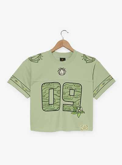 Disney The Princess and Frog Tiana Women's Cropped Football Jersey - BoxLunch Exclusive