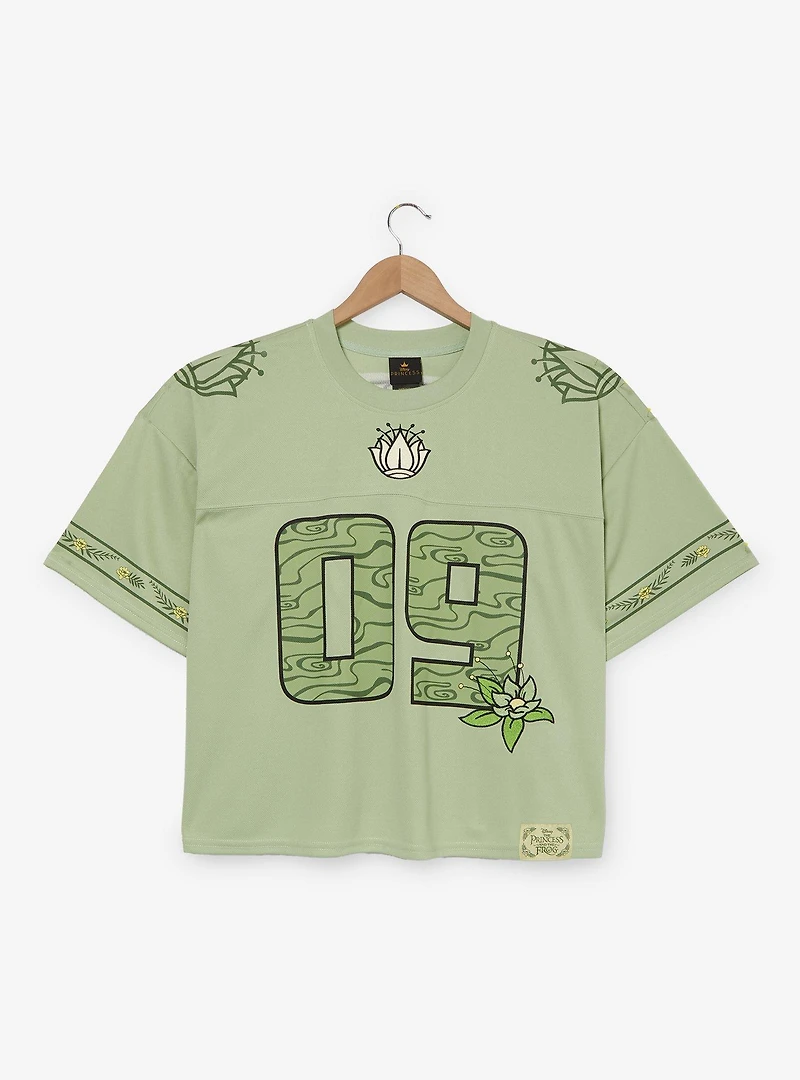 Disney The Princess and Frog Tiana Women's Plus Cropped Football Jersey - BoxLunch Exclusive