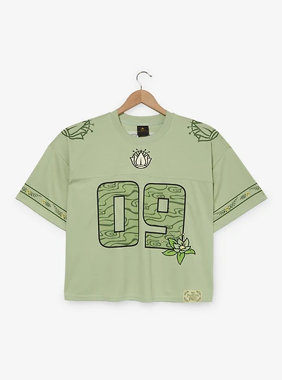 Disney The Princess and Frog Tiana Women's Plus Cropped Football Jersey - BoxLunch Exclusive
