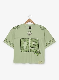 Disney The Princess and Frog Tiana Women's Plus Cropped Football Jersey - BoxLunch Exclusive