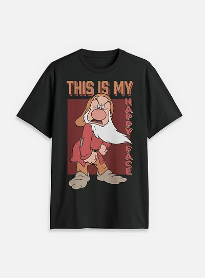 Disney Snow White and the Seven Dwarfs This Is My Happy Face T-Shirt
