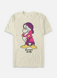Disney Snow White and the Seven Dwarfs Grumpy Portrait Garment Dye T-Shirt